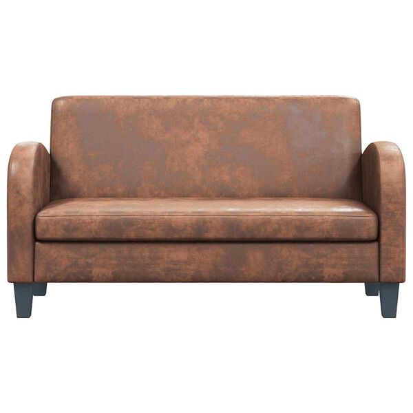 vidaXL 2-kohaline diivan, kunstseemisnahast, pruun