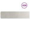 vidaXL Muru&auml;&auml;red 20 tk 25x103 cm Roostevaba teras