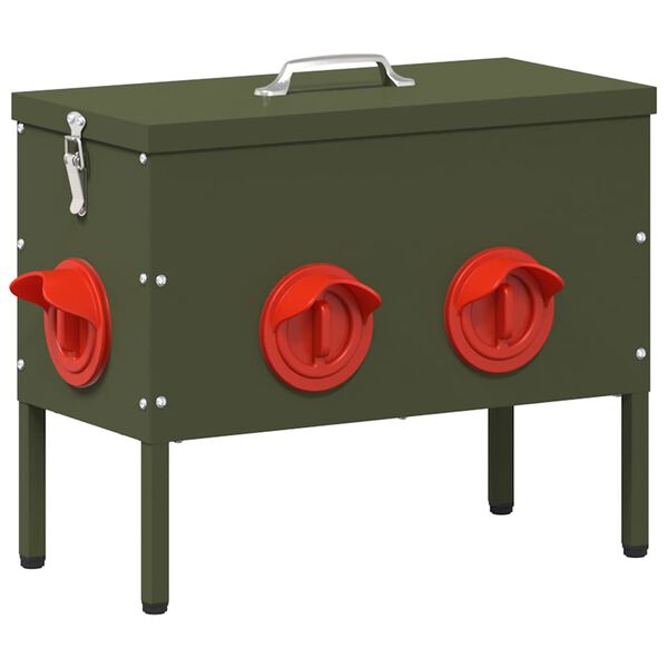 vidaXL Kanali feeder 2 pcs K&uuml;pset roheline 41,5 x 20,5 x 33 cm