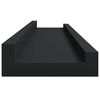 vidaXL pildiraami seinariiulid 2 tk, must, 60 x 9 x 3 cm MDF