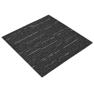 vidaXL Vaipplaat Ribadest must 50 x 50 cm 4 tk PP ja bituumeni