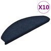 vidaXL isekleepuvad trepimatid 10 tk 65 x 21 x 4 cm tumesinised poolringikujulised suured