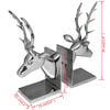 vidaXL bookends deer 2 tk alumiinium hõbe