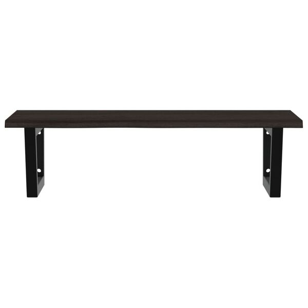 vidaXL seinale kinnitatav valamuriiul, teras ja tammepuit