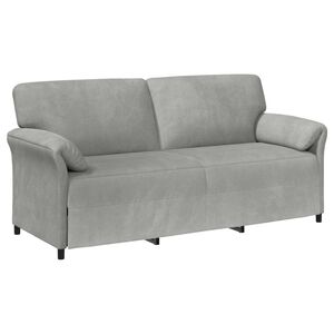 vidaXL 3-kohaline diivan Helehall 198 x 83 x 95 cm Samet