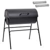 vidaXL T&uuml;nnigrill kahe k&uuml;psetusrestiga 3 pcs 80 x 73 x 90 cm Metall