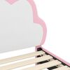 vidaXL Kuni 3-aastase voodi raam koos peatoega Roosa 70 x 140 cm PU