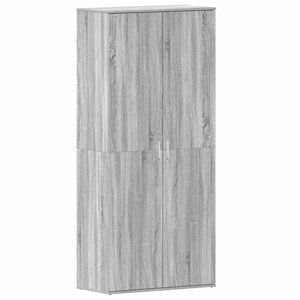 vidaXL Kinga kapp riiuliga Hall Sonoma 80 x 39 x 178 cm Tehispuit