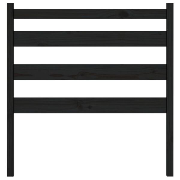 vidaXL voodipeats, must, 81 x 4 x 100 cm, m&auml;nnipuit