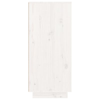 vidaXL kingakapp, valge, 60x35x80 cm, männipuit