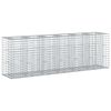 vidaXL Gabioni t&otilde;stetud voodi 2 pcs H&otilde;bedane 250 x 50 x 80 cm