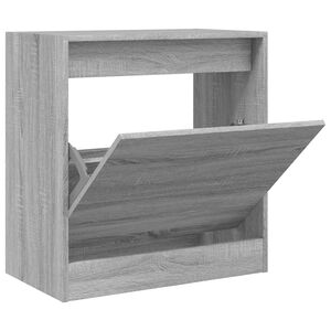 vidaXL jalatsikapp, hall Sonoma tamm, 60 x 34 x 63,5 cm, tehispuit