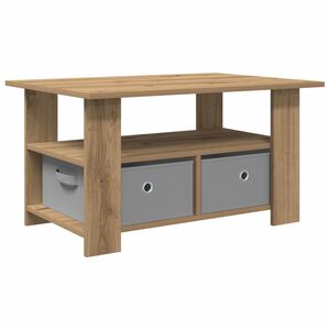 vidaXL Kohvilaud sahtliga K&auml;sit&ouml;&ouml;puu 77 x 55 x 42 cm Tehispuit
