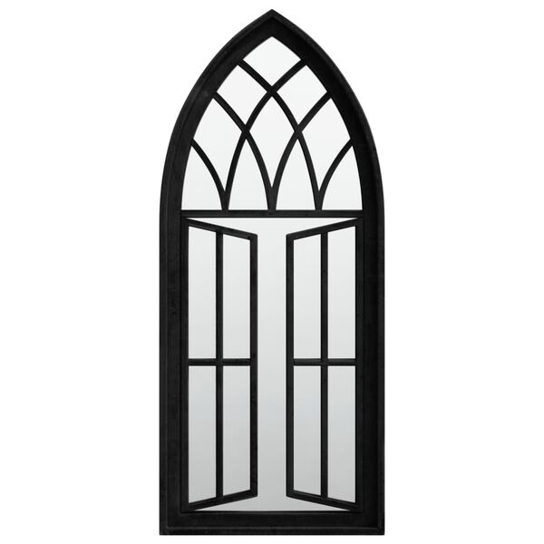 vidaXL aiapeegel, must, 70x30 cm, raud, &otilde;ues kasutamiseks