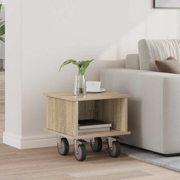 vidaXL Telerialus Sonoma tamm 37 x 35 x 35 cm Tehispuit