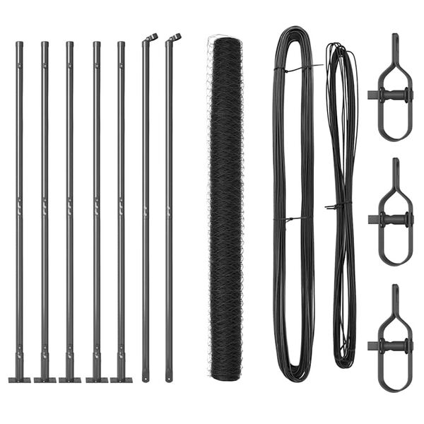 vidaXL Aiapost Hall 10 x 1,4 m (36 mm v&otilde;rk) Terased ja PVC