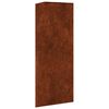 vidaXL aia taimekast, 30 x 26 x 75 cm Corten teras