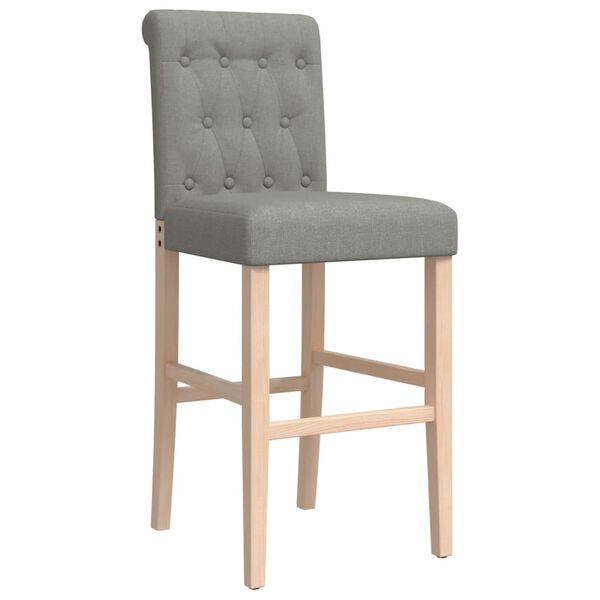 vidaXL baaritoolid 2 tk, kaut&scaron;ukipuu ja kangas