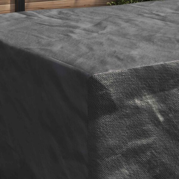 vidaXL M&ouml;&ouml;bli kate &Uuml;ksv&auml;rviline Must 240 x 180 x 100 cm 210D