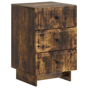 vidaXL &Ouml;&ouml;lambi kapp Suitsutatud tamm 43 x 41 x 66,5 cm Tehispuit