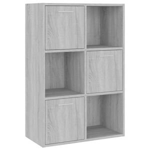 vidaXL hoiukapp, hall Sonoma, 60 x 29,5 x 90 cm, puitlaastplaat