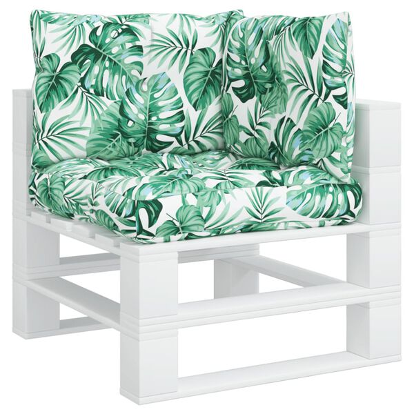 vidaXL euroalustest istmepadjad 3 tk, lehemustriga, kangas