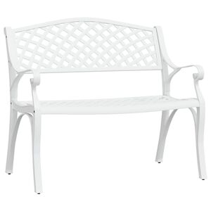 vidaXL aiapink, 102 cm, valualumiinium, valge