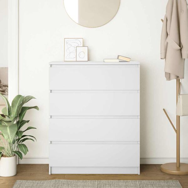 vidaXL puhvetkapp, valge, 80x35x99 cm, tehispuit