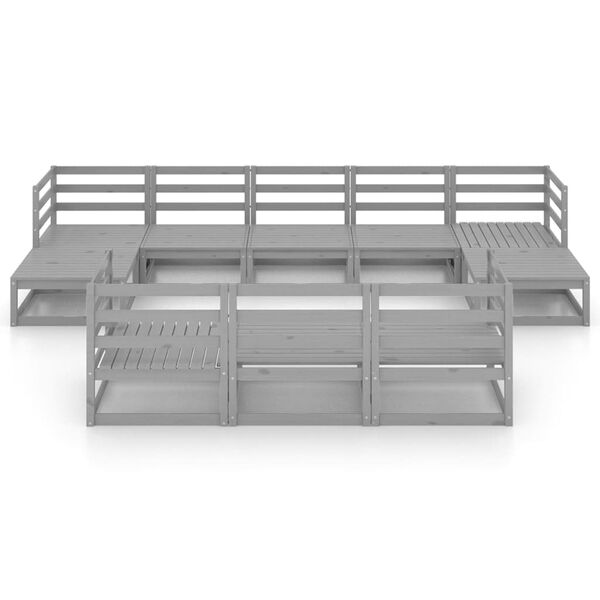 vidaXL 10-osaline aiam&ouml;&ouml;bli komplekt, m&auml;nnipuit