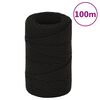 vidaXL t&ouml;&ouml;k&ouml;is, must, 2 mm, 500 m, pol&uuml;ester