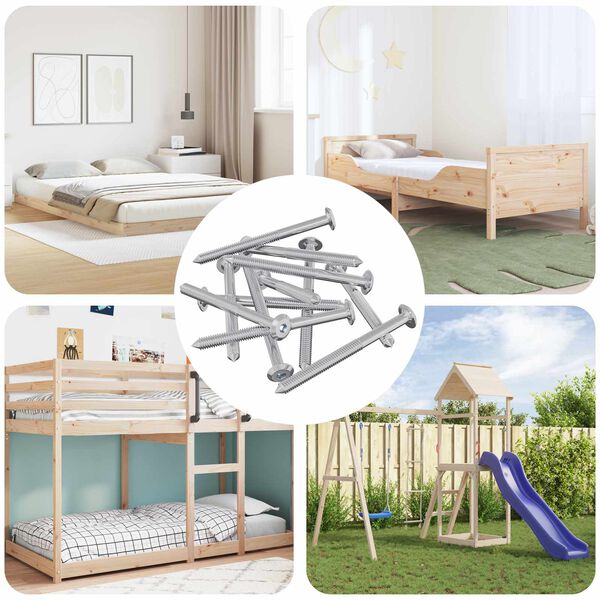 vidaXL M&ouml;&ouml;blikruvid 1400 pcs H&otilde;bedane Teras