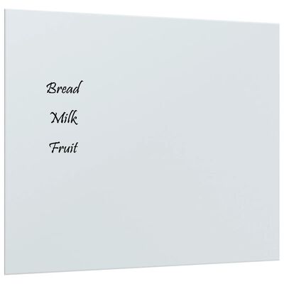 vidaXL seinakinnitusega magnettahvel, valge , 60 x 50 cm, klaas