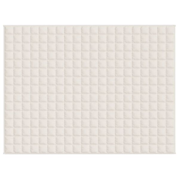 vidaXL raskustekk kreemjas 150x200 cm 11 kg kangas