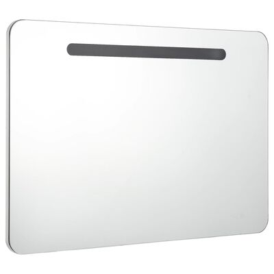 vidaXL LEDidega vannitoa peegelkapp, 80x9,5x55 cm