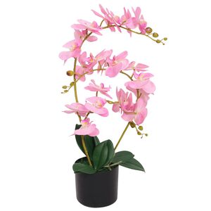 vidaXL kunstorhidee potiga 65 cm, roosa