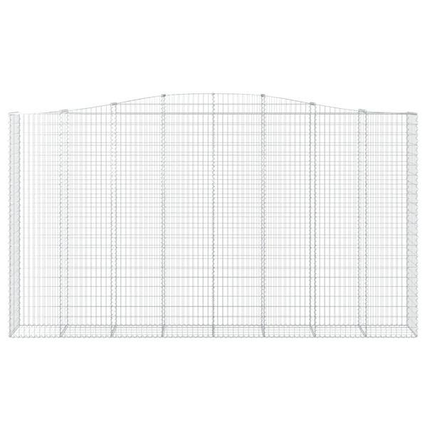 vidaXL kaarekujulised gabioonkorvid 10 tk, 400x50x220/240 cm, raud