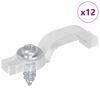 vidaXL LED riba klambrid 12 pcs L&auml;bipaistev 23,8 x 7,3 x 4,3 mm