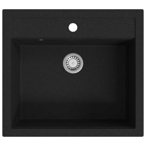 vidaXL &uuml;hepoolne k&ouml;&ouml;givalamu, graniit, must