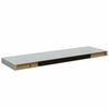 vidaXL seinariiulid 2 tk, betoonhall, 80 x 23,5 x 3,8 cm MDF