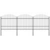 vidaXL aiapiire odaotsaga, terasest, 537 x 175 cm, must