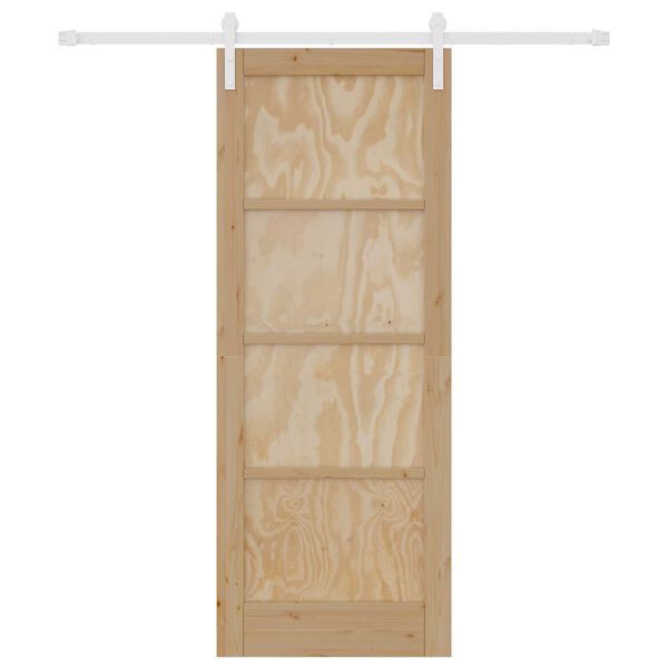 vidaXL Libisev uks Pruun 78 x 202 cm Tahke m&auml;nd