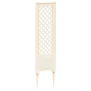 vidaXL Trellis okkaga Valge 43 x 6 x 165 cm PP