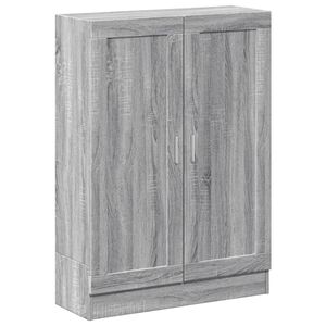 vidaXL raamatukapp, hall Sonoma tamm, 82,5 x 30,5 x 115 cm, tehispuit