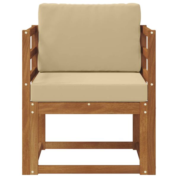 vidaXL &Otilde;uesohva Tugev akaatsiapuit ja pol&uuml;ester Neutraalne