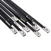 vidaXL Kaabli sidumine 12 tk 4,6 x 350 mm Must