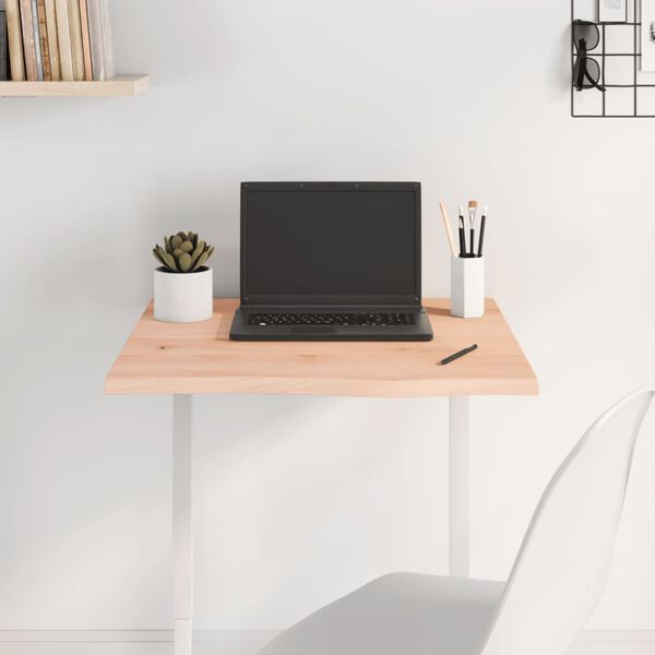 vidaXL lauaplaat, 60 x 60 x 2 cm, töötlemata tammepuit