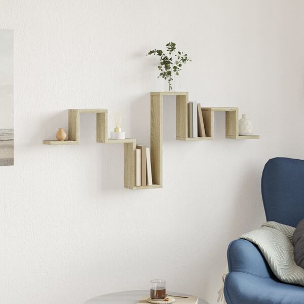 vidaXL seinariiul, Sonoma tamm, 104,5 x 10 x 43 cm, tehispuit