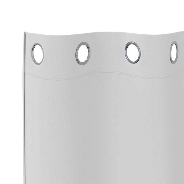 vidaXL Kardinad rõngastega 2 pcs Kahvatu Hall 245 x 140 cm Polüester