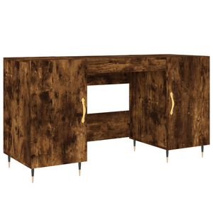 vidaXL kirjutuslaud, suitsutatud tamm, 140 x 50 x 75 cm, tehispuit