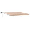 vidaXL Manuaalne varikatus LED-idega Sinine, Oranž, Valge 4,5 &times; 3 m